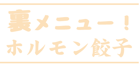 ホルモン餃子